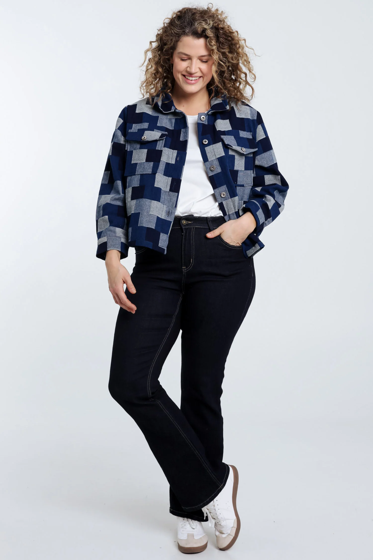 Veste en jeans dessin patch - Image 9