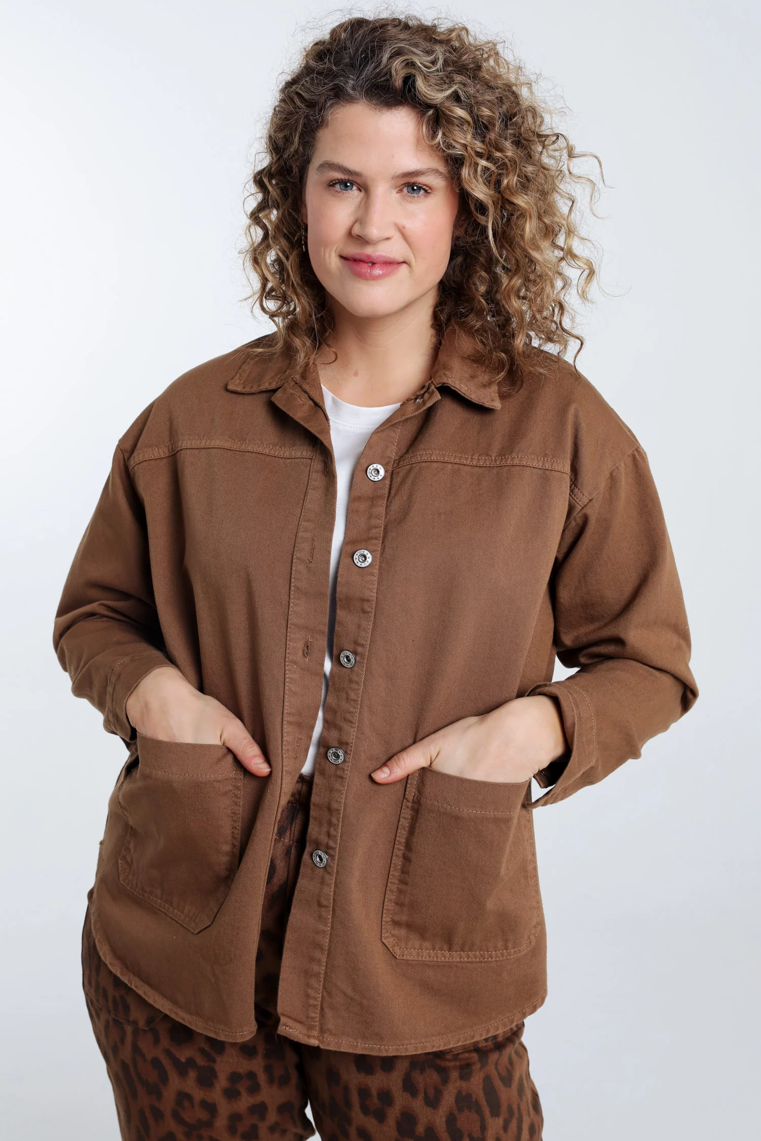 Veste en jeans unie