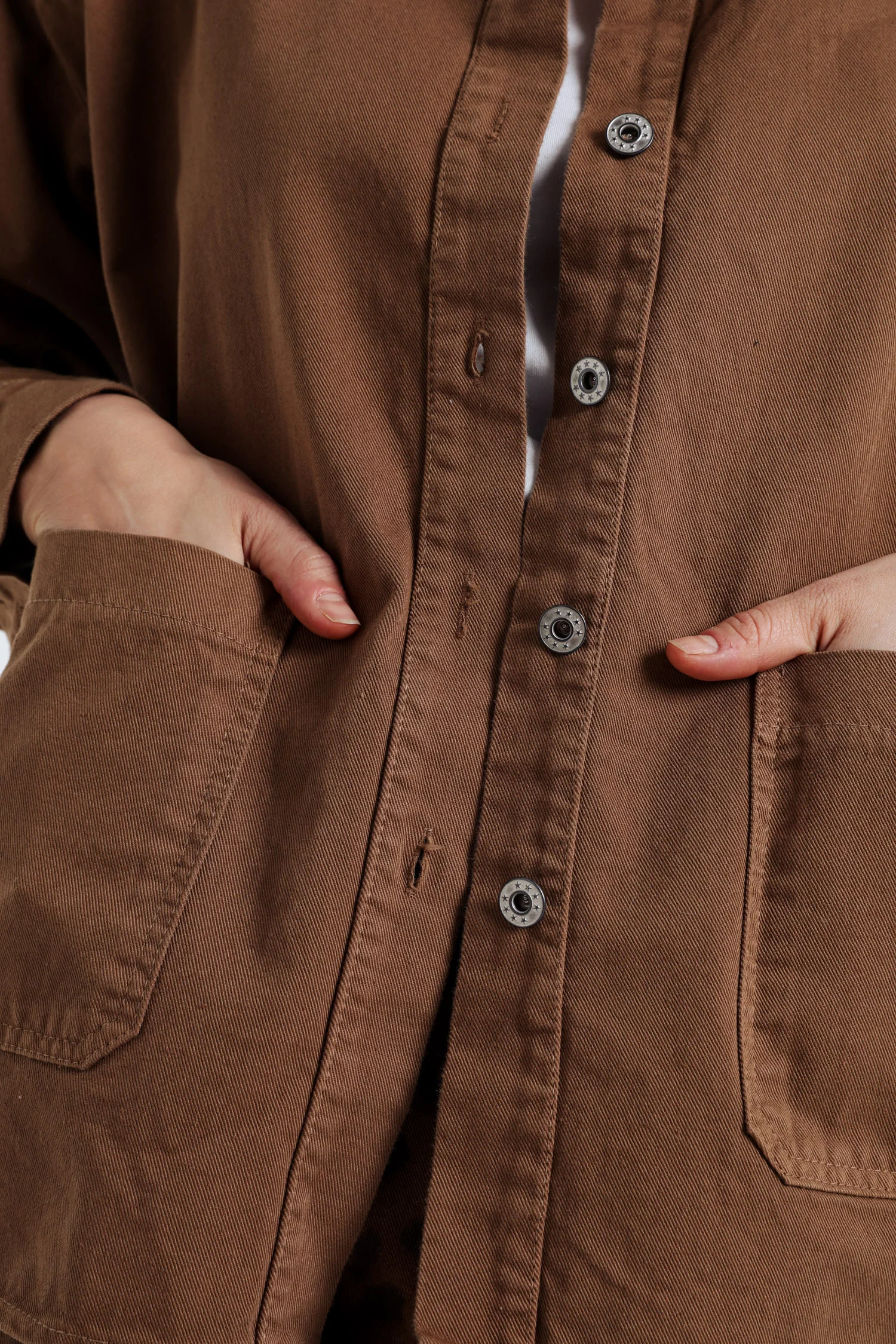 Veste en jeans unie - Image 5
