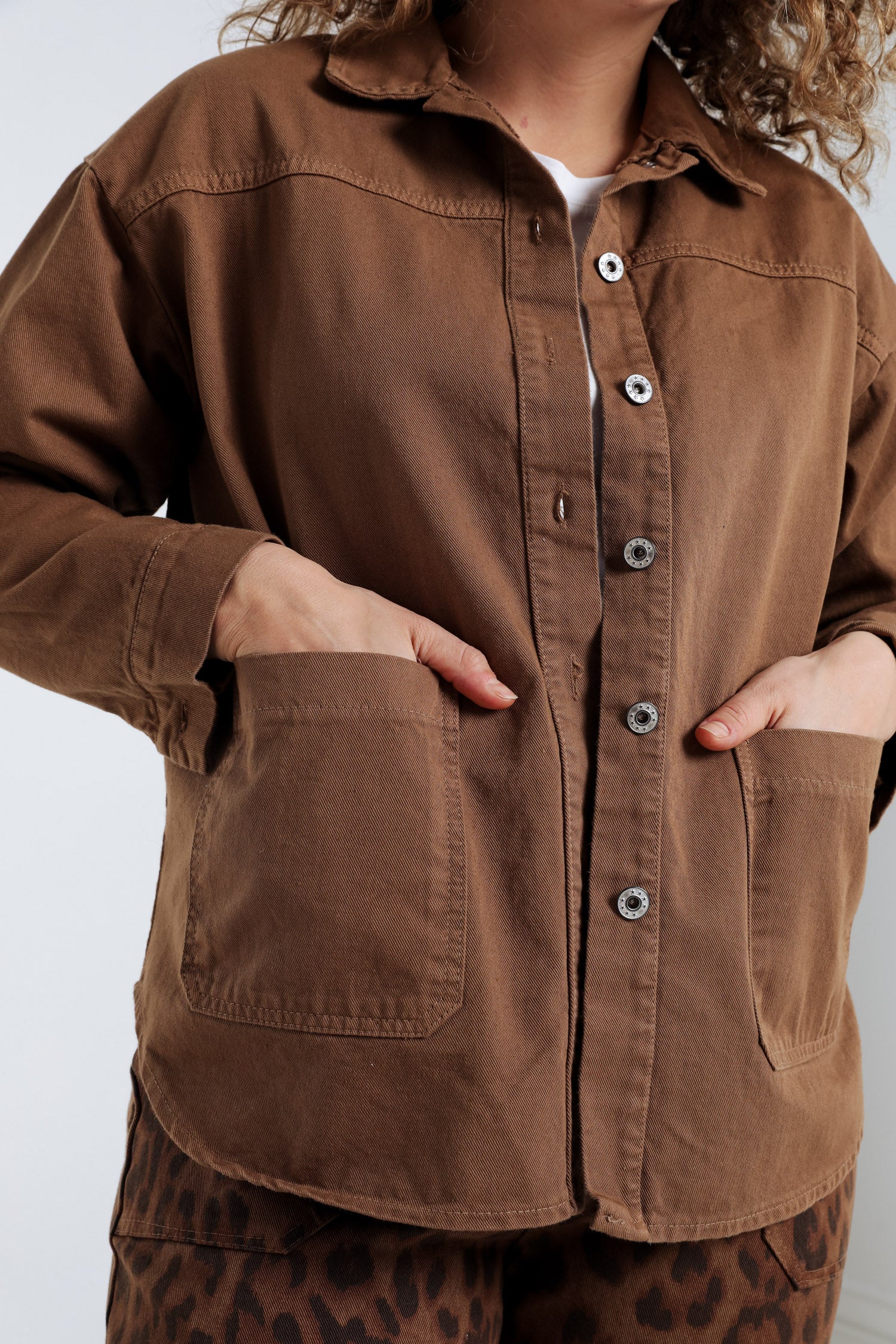 Veste en jeans unie - Image 6