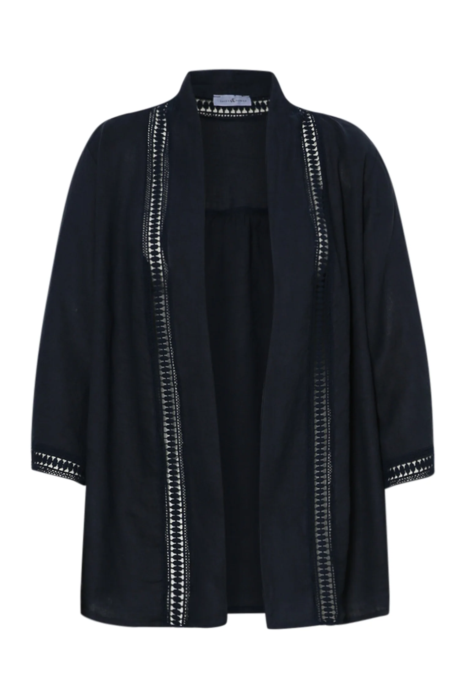Veste en lin unie détail ajouré - Image 21
