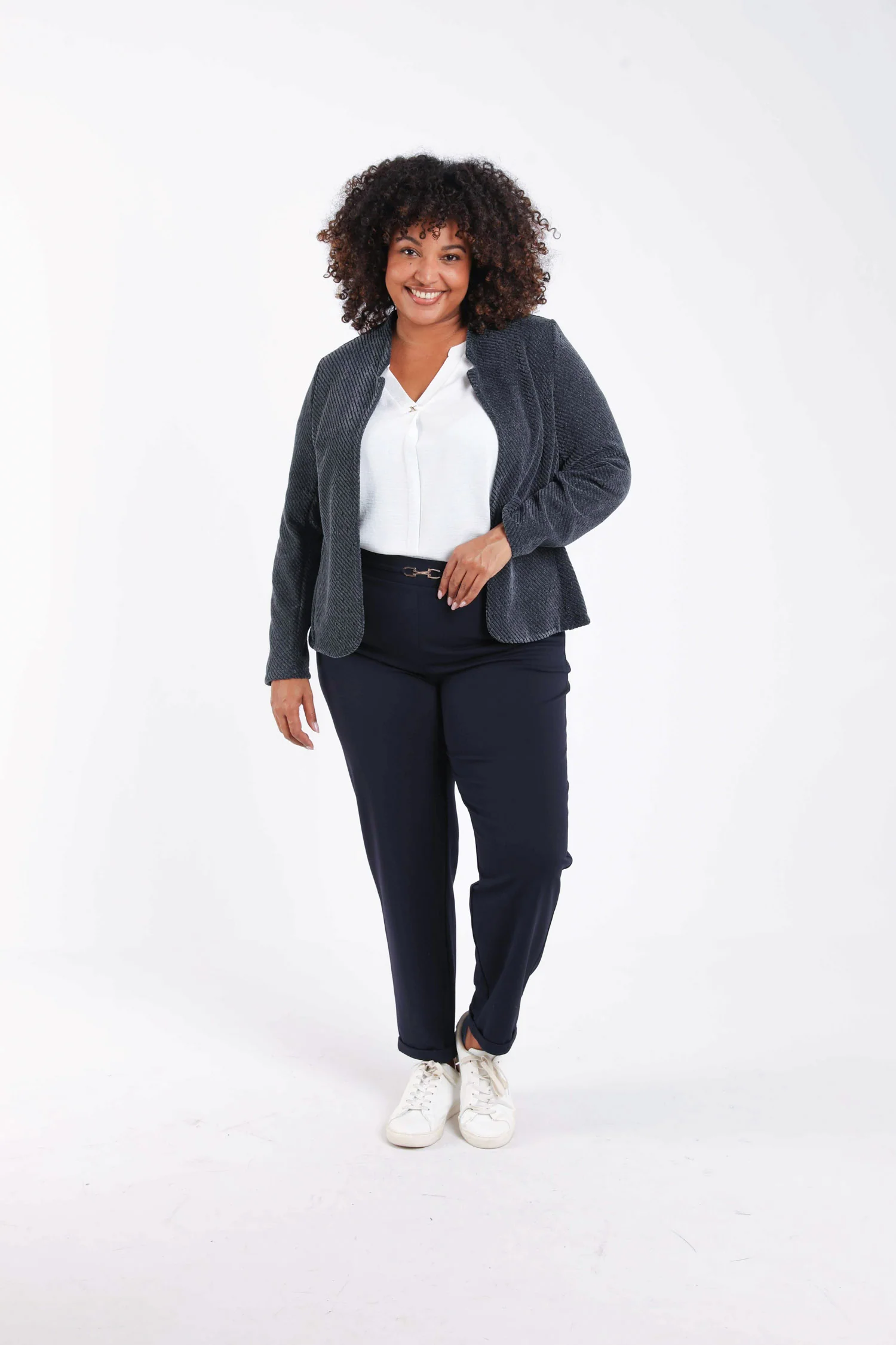 Veste jacquard bicolore avec lurex - Image 7
