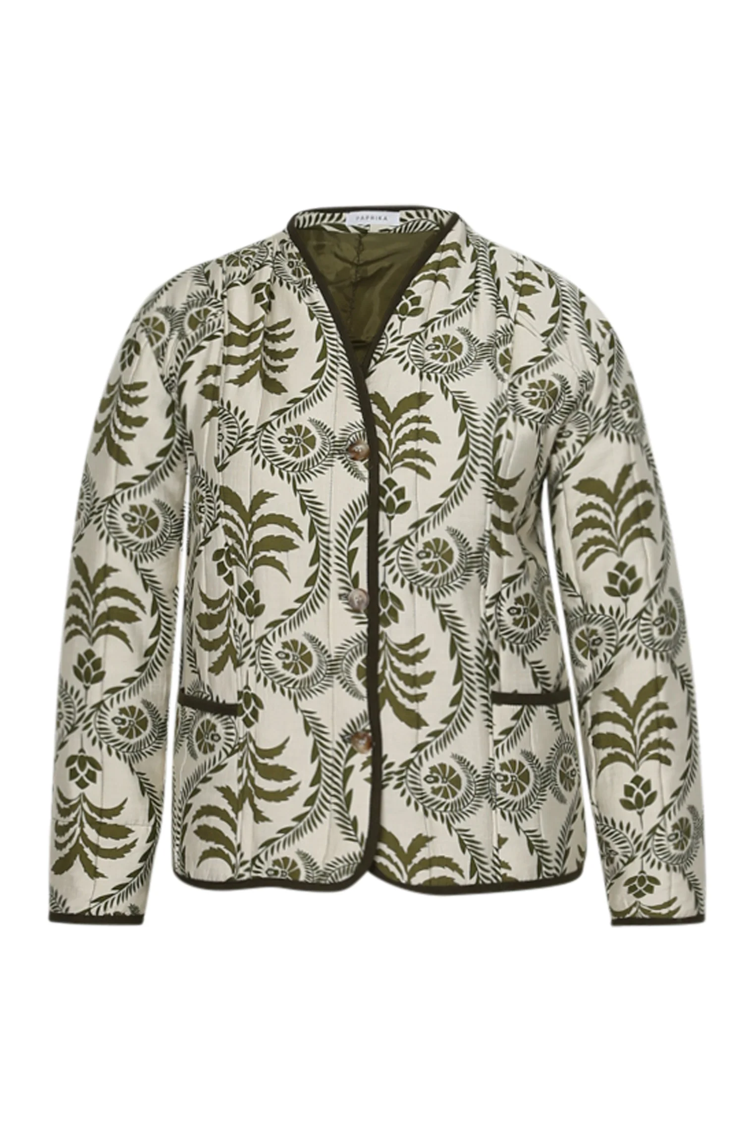 Veste matelassée imprimé feuillage - Image 10
