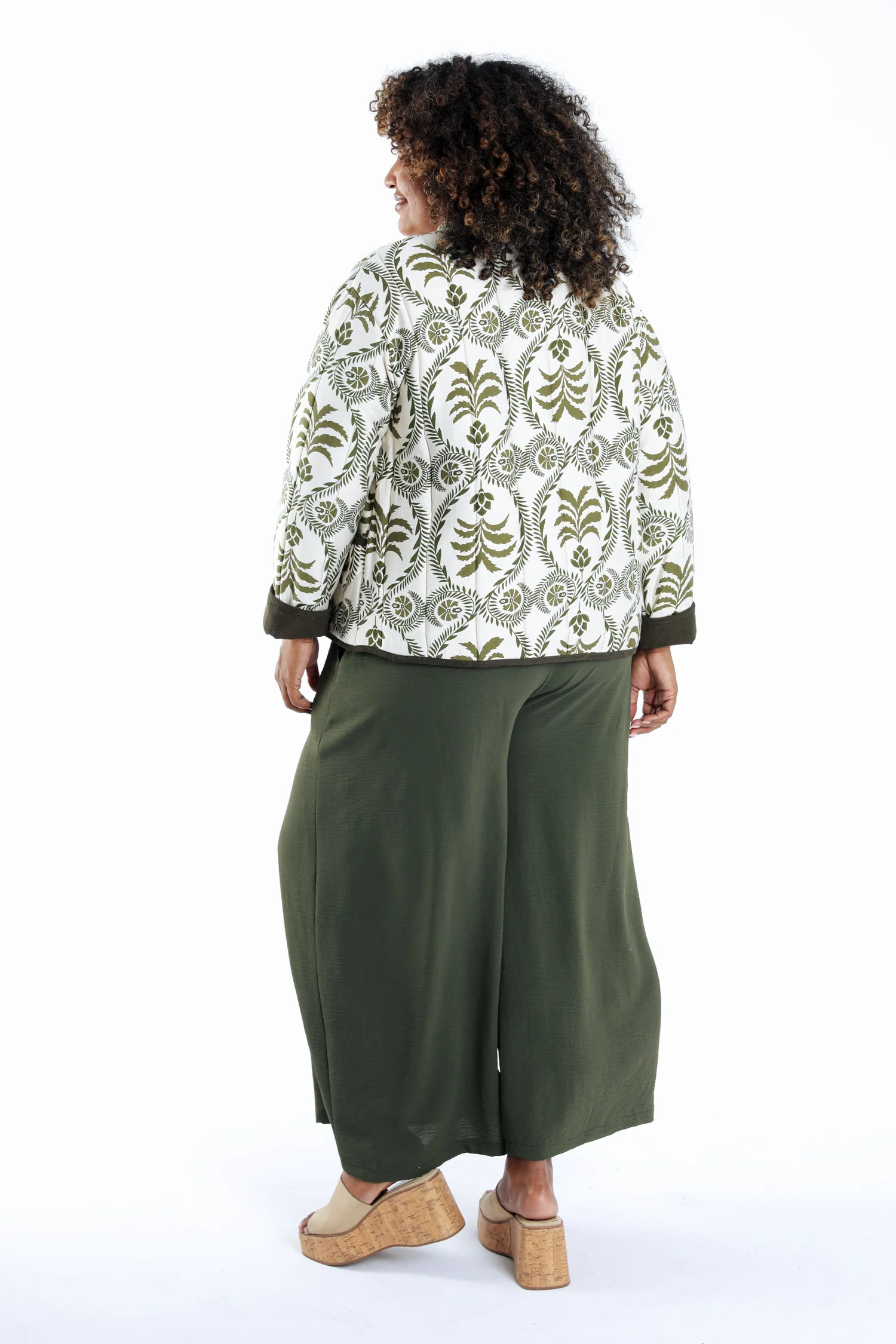 Veste matelassée imprimé feuillage - Image 2